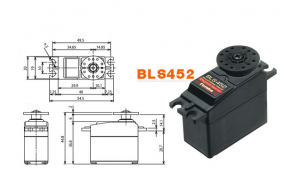 Futaba BLS452 Brushless (металл, 11.2кг/см, 0.18сек)