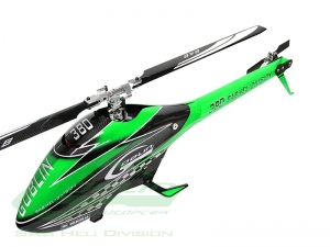Goblin 380 Carbon/Green (with 380mm Black line main blades)
