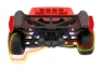 Радиоуправляемая модель шорт-корса Traxxas Maxx Slash 1:10 4WD 6S Brushless RTR c аппаратурой TQi™ 2.4 GHz TSM (цвет Рок-н-Ролл)