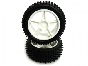 Комплект передних колес для багги белые (06008W+06009) 2шт.