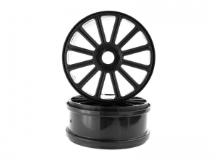 Черные колесные диски для Himoto E8XBL, 2шт.