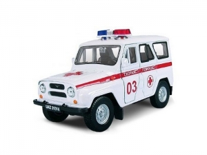 Машина Autotime "UAZ 31514" скорая  помощь 1:36