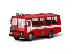 Машина Autotime "ПАЗ-32053" пожарная охрана 1:43