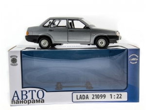 Машина "АВТОПАНОРАМА" ВАЗ 21099 ,1/22, Pull Bаck механизм, в/к 10*12*22 cм