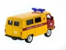Машина "АВТОПАНОРАМА" инерц. УАЗ (аварийная) 1/50, в/к 12*7*5,5 см