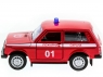 Машина "АВТОПАНОРАМА" инерц. ВАЗ 2121 1/50, в/к 12*7*5,5 см, красная