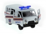 Машина "АВТОПАНОРАМА" инерц. УАЗ-452 (МЧС) 1/50, в/к 12*7*5,5 см