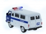 Машина "АВТОПАНОРАМА" инерц. УАЗ (ДПС) 1/50, в/к 12*7*5,5 см