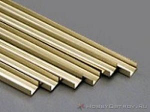 KS C-профиль латунный 300х3,2мм (1шт.)