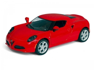 Машина Kinsmart "ALFA ROMEO 4C" инерция (1/12шт) 1:32 б/к