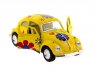 Машина Kinsmart 1967 Volkswagen Classical Beetle with printing инерция (1/12шт.) 1:32 б/к