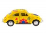 Машина Kinsmart 1967 Volkswagen Classical Beetle with printing инерция (1/12шт.) 1:32 б/к