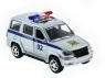 Машина "АВТОПАНОРАМА" инерц. УАЗ Патриот (полиция) 1/50, в/к 12*7*5,5 см