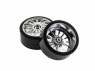 Колеса в сборе с хромированными дисками для дрифт Himoto E18DT, E18DTL