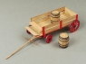 Сборная картонная модель Shipyard телега с бочками (№80), 1/72