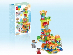 Конструктор Pilage Быстрый спуск (183 детали), лабиринт с шариками и воронками