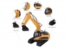 Радиоуправляемый экскаватор HUI NA TOYS масштаб 1:14 2.4G - HN1350