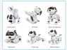 Радиоуправляемая робот-собака LENENG TOYS K16 звук, свет, танцы, сенсор