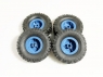 WPL-ABC007 Колеса в сборе Шишига (2шт.) для моделей WPL (синие)