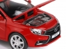 Машина "АВТОПАНОРАМА" LADA VESTA седан, 1/24,  красный, свет. звук. эффекты, в/к 24,5*12,5*10,5 см