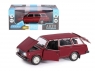 Машина "АВТОПАНОРАМА" ВАЗ 2104, 1/24, бордовый, инерция, в/к  24,5*12,5*10,5 см