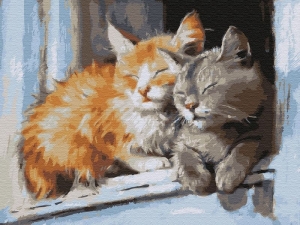 Картина по номерам с цветной схемой на холсте 30х40 Запахло весной (20 цветов)