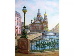 Картина по номерам 40х50 Санкт-Петербург. Спас на крови (28 цветов)