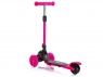 Самокат трехколесный Zumba  (чёрно-розовый)