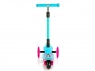 Самокат трехколесный Zumba  (розово-голубой)