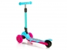 Самокат трехколесный Zumba  (розово-голубой)