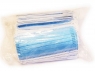 Маска защитная трехслойная на резинке с фиксатором для носа (50шт)