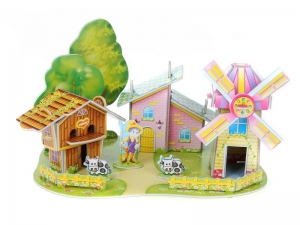 3D пазл из пенокартона ДОМ МЕЛЬНИЦА (МИНИ СЕРИЯ) (22 детали)