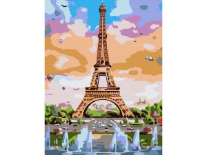 Картина по номерам 15х20 ЭЙФЕЛЕВА БАШНЯ (16 цветов)