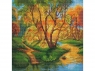 Картина мозаикой 30х30 ЗОЛОТАЯ ОСЕНЬ (квадрат) (30 цветов)