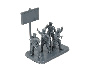 Сборные солдатики ZVEZDA Немецкие парашютисты, 1/72