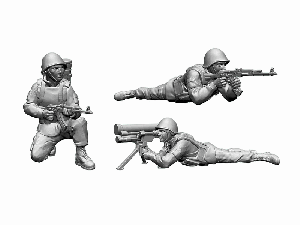 Сборная модель ZVEZDA Советский противотанковый ракетный комплекс «Метис» с расчётом, 1/72