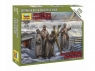 Сборные солдатики ZVEZDA Советский штаб в зимней форме, 1/72