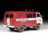 Сборная модель ZVEZDA УАЗ-3909 "Буханка" Пожарная служба, 1/43