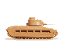 Сборная модель ZVEZDA Британский средний танк "Матильда II", 1/100
