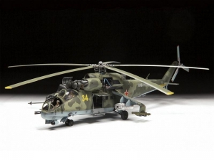 Сборная модель ZVEZDA Советский ударный вертолёт МИ-24П, 1/72
