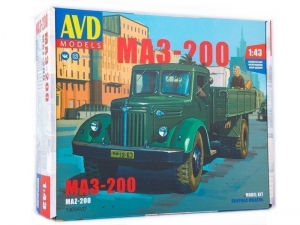 Сборная модель AVD МАЗ-200 бортовой, 1/43