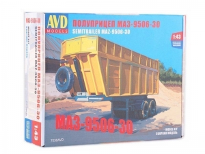 Сборная модель AVD Полуприцеп МАЗ-9506-30, 1/43