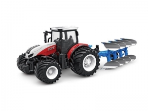 Радиоуправляемый фермерский трактор Korody с плугом, широкие колеса 1/24 2.4G 6CH RTR