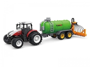 Радиоуправляемый фермерский трактор Korody с цистерной поливалкой, широкие колеса 1/24 2.4G 6CH RTR
