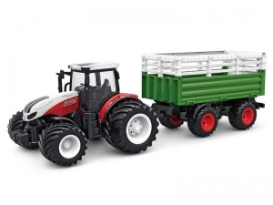 Радиоуправляемый фермерский трактор Korody с прицепом для скота, широкие колеса 1/24 2.4G 6CH RTR