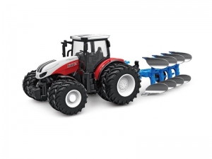 Радиоуправляемый фермерский трактор Korody с плугом, двойные колеса 1/24 2.4G 6CH RTR