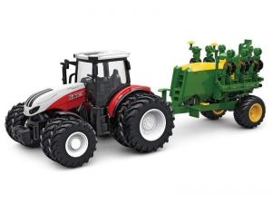 Радиоуправляемый фермерский трактор Korody с зерновой сеялкой, двойные колеса 1/24 2.4G 6CH RTR