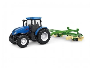 Радиоуправляемый фермерский трактор Korody с роторной косилкой, мет. кузов 1/24 2.4G 6CH RTR