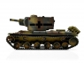 Радиоуправляемый танк Torro KV-2 1/16 ВВ-пушка, дым, зеленый V3.0 2.4G RTR
