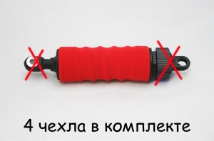 Чехлы DERB на амортизаторы для моделей 1/10 Красный